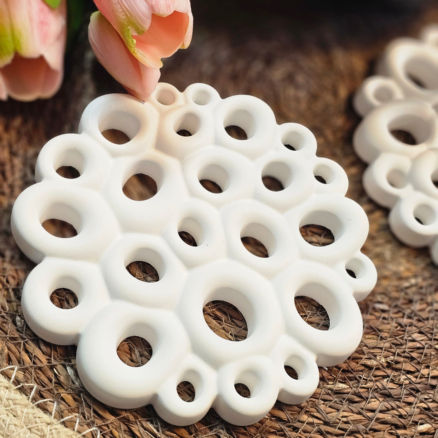 Silikonform Blumenretter, Untersetzer viele Möglichkeiten 2er Set