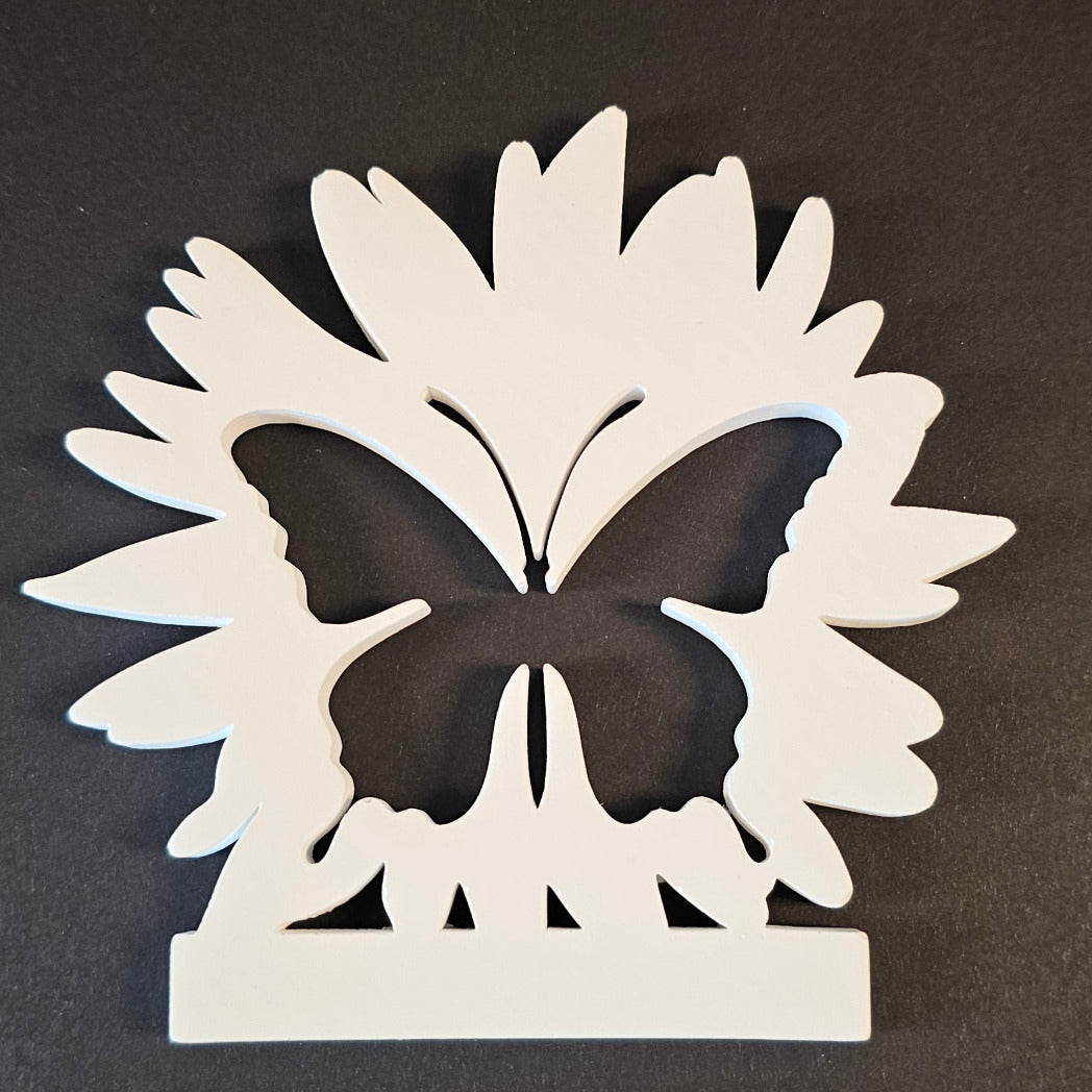 Silikonform: Einschieber "Schmetterling in Blüte"