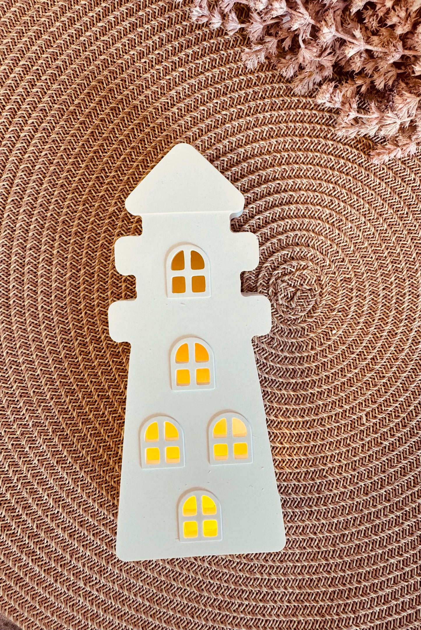 Silikonform Leuchtturm zum beleuchten 4tlg