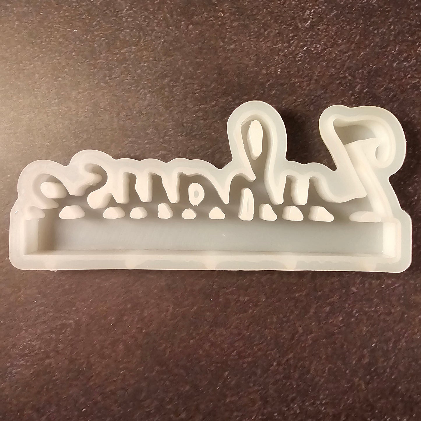 Silikonform: Schriftzug "Zuhause"