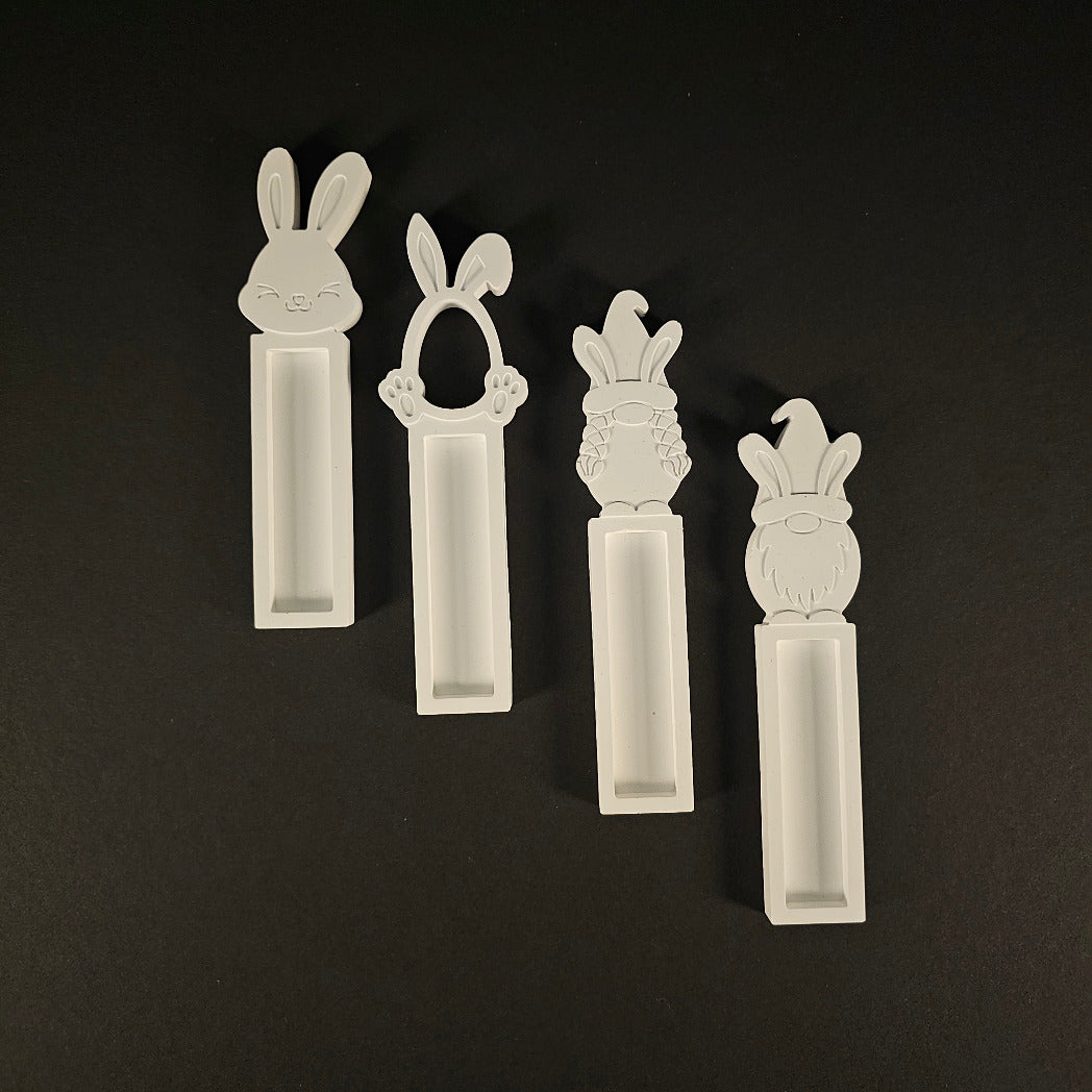 Silikonform: Geschenkefächer "Ostern", Set 1