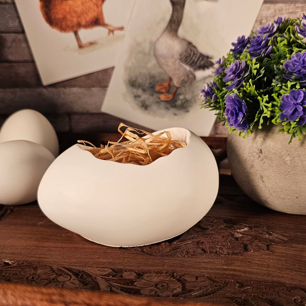 Silikonform: Schale "Halbes liegendes Osterei"