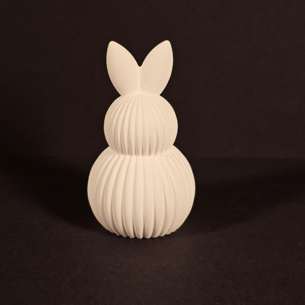 Silikonform: Osterhase mit Rillen im Skandilook