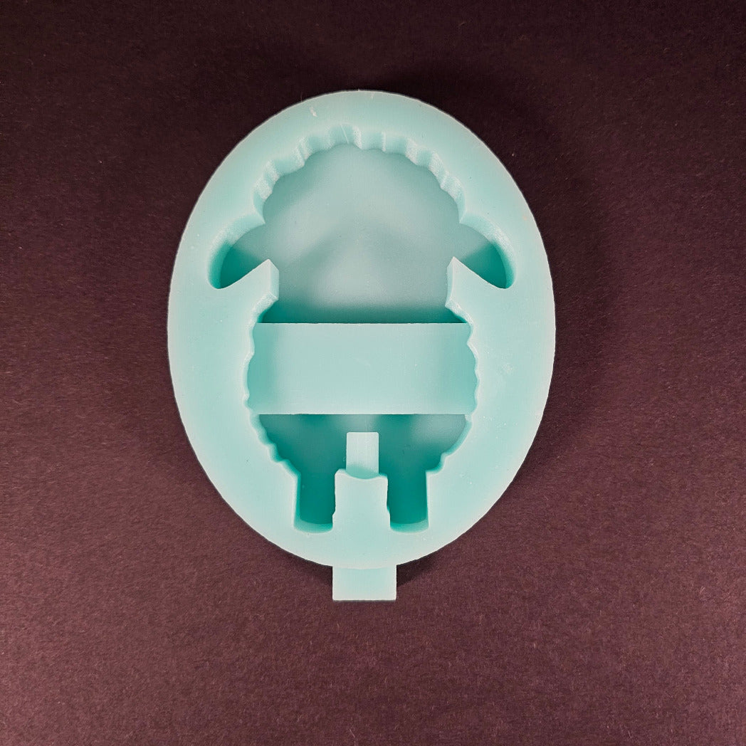 Silikonform: Stecker "Osterlamm" für Klötzchen