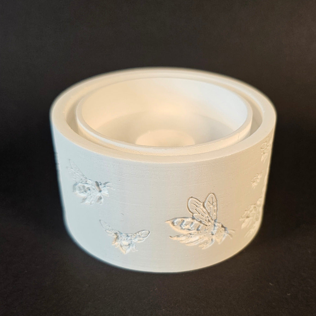 Silikonform: Windlichtsockel "Bienenkorb"