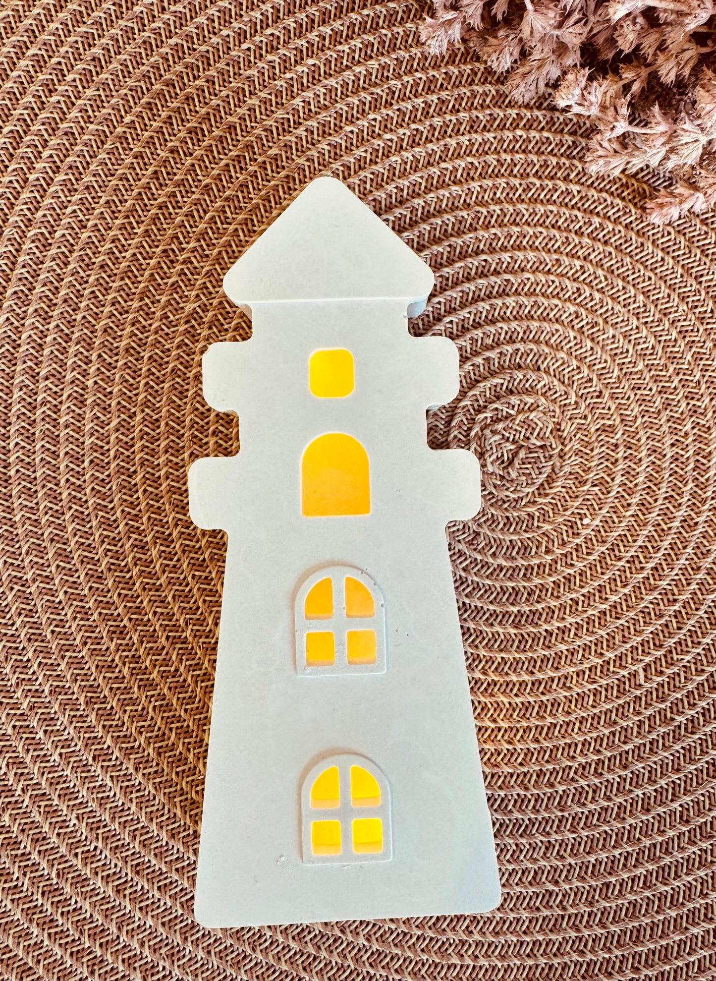 Silikonform Leuchtturm zum beleuchten 4tlg