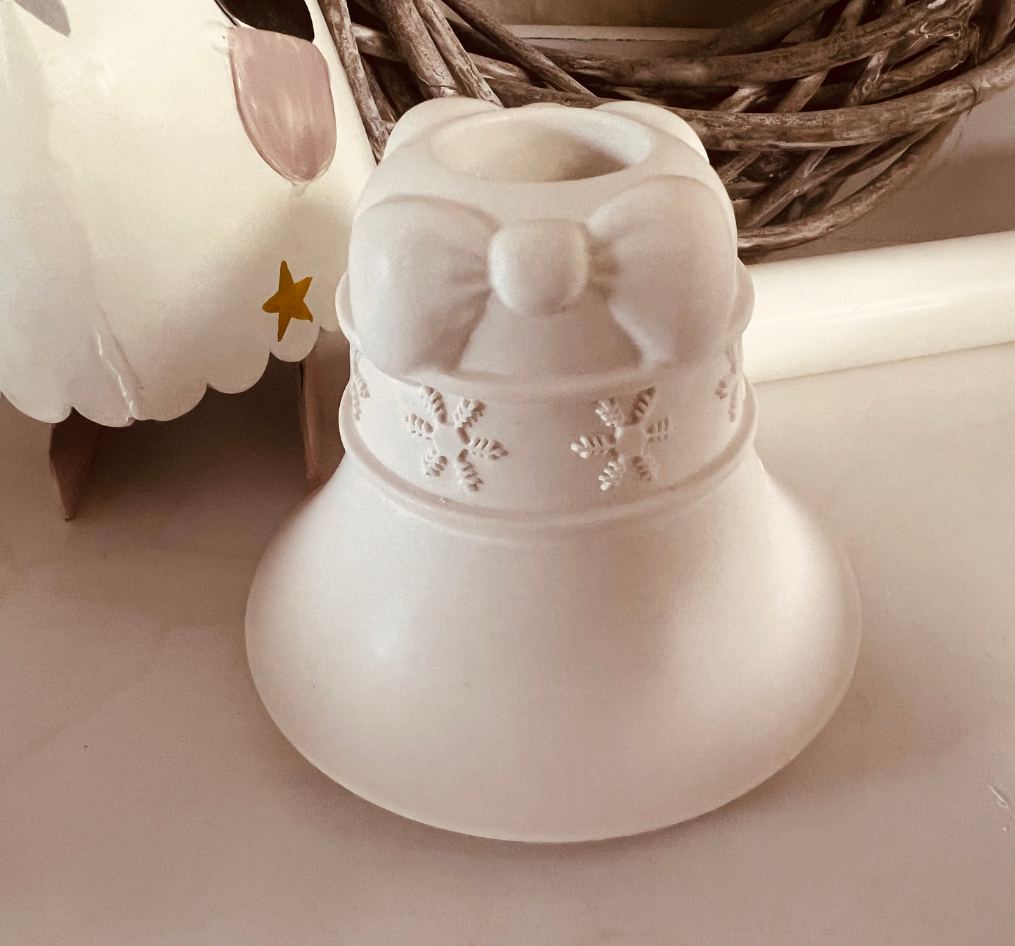 Silikonform Stabkerzenhalter Weihnachtsglocke
