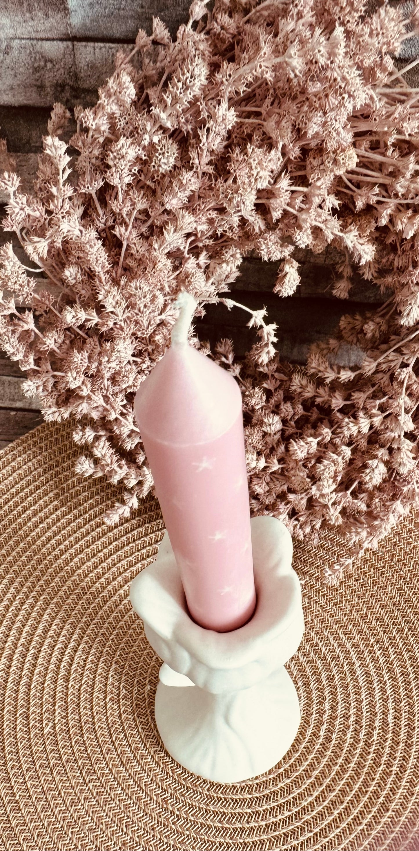 Silikonform Stabkerzenhalter Rose