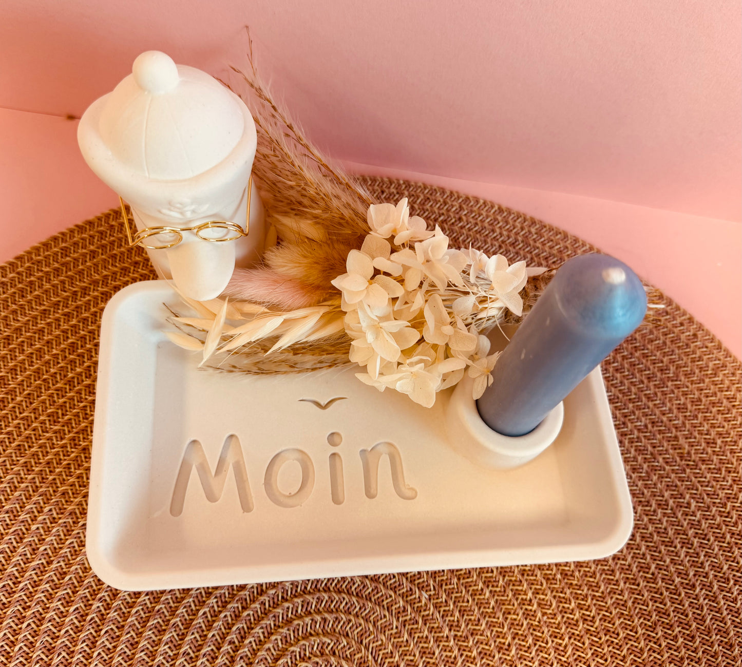 Silikonform Kerzenteller Kerzentablett Moin und Möwen