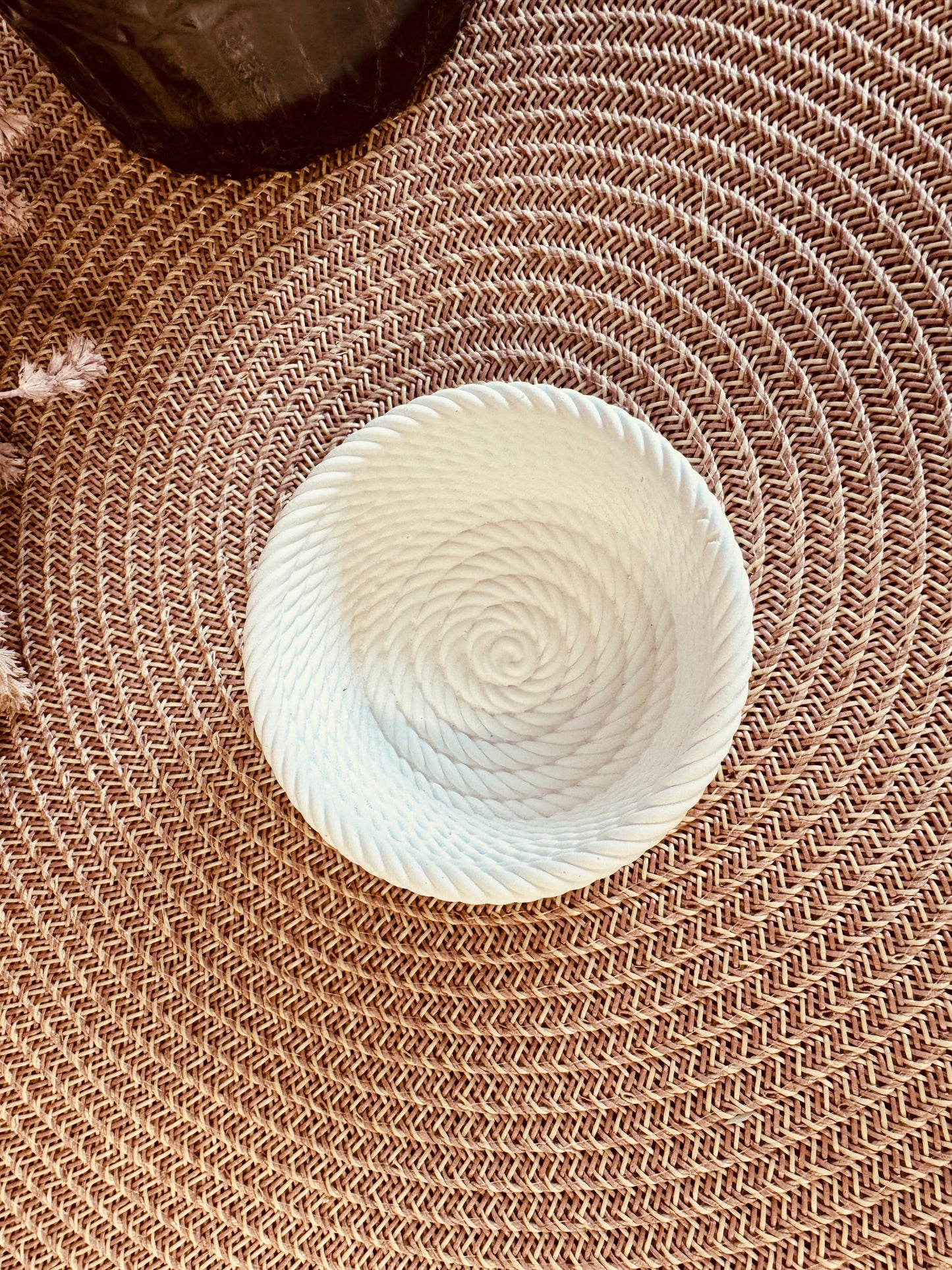 Silikonform Schale gestrickte Optik
