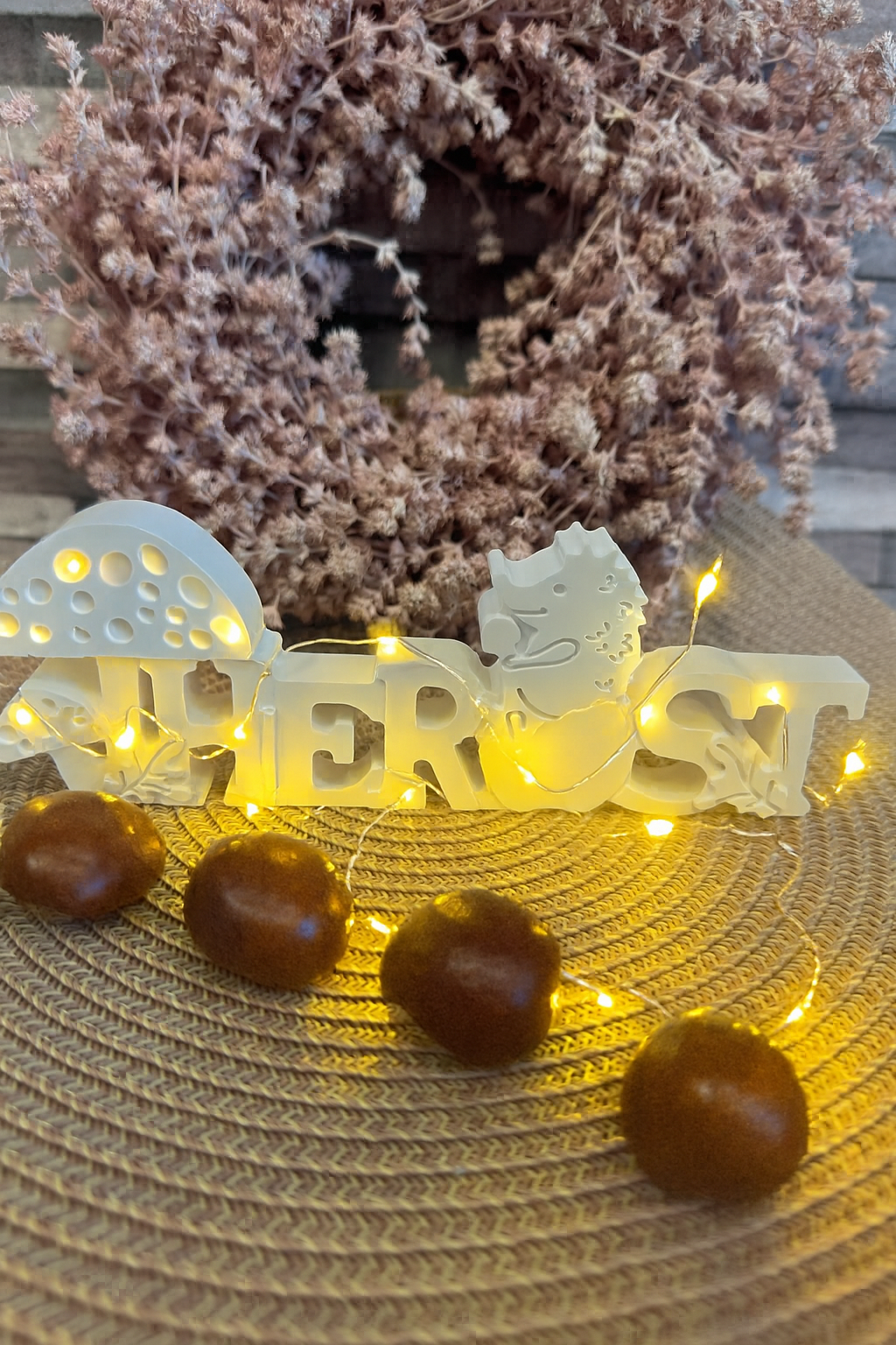 Silikonform Schriftzug Herbst