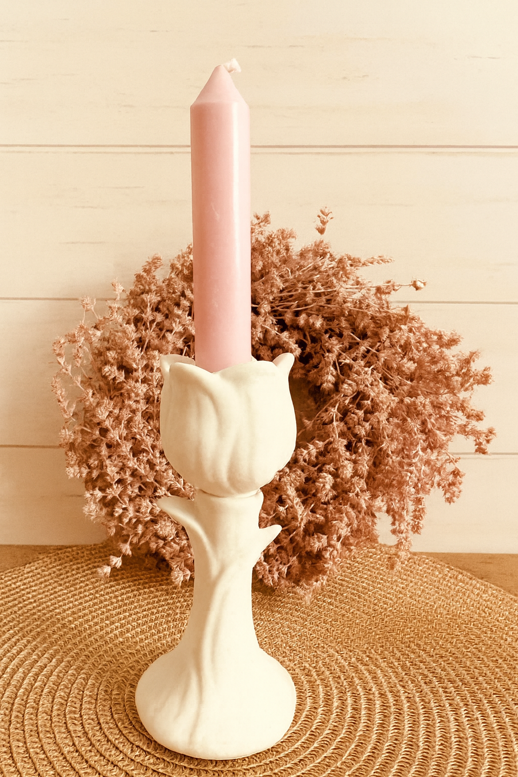 Silikonform Stabkerzenhalter Rose