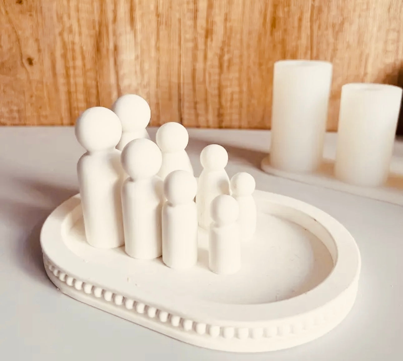 Figuren Familie eckige Form 4tlg.