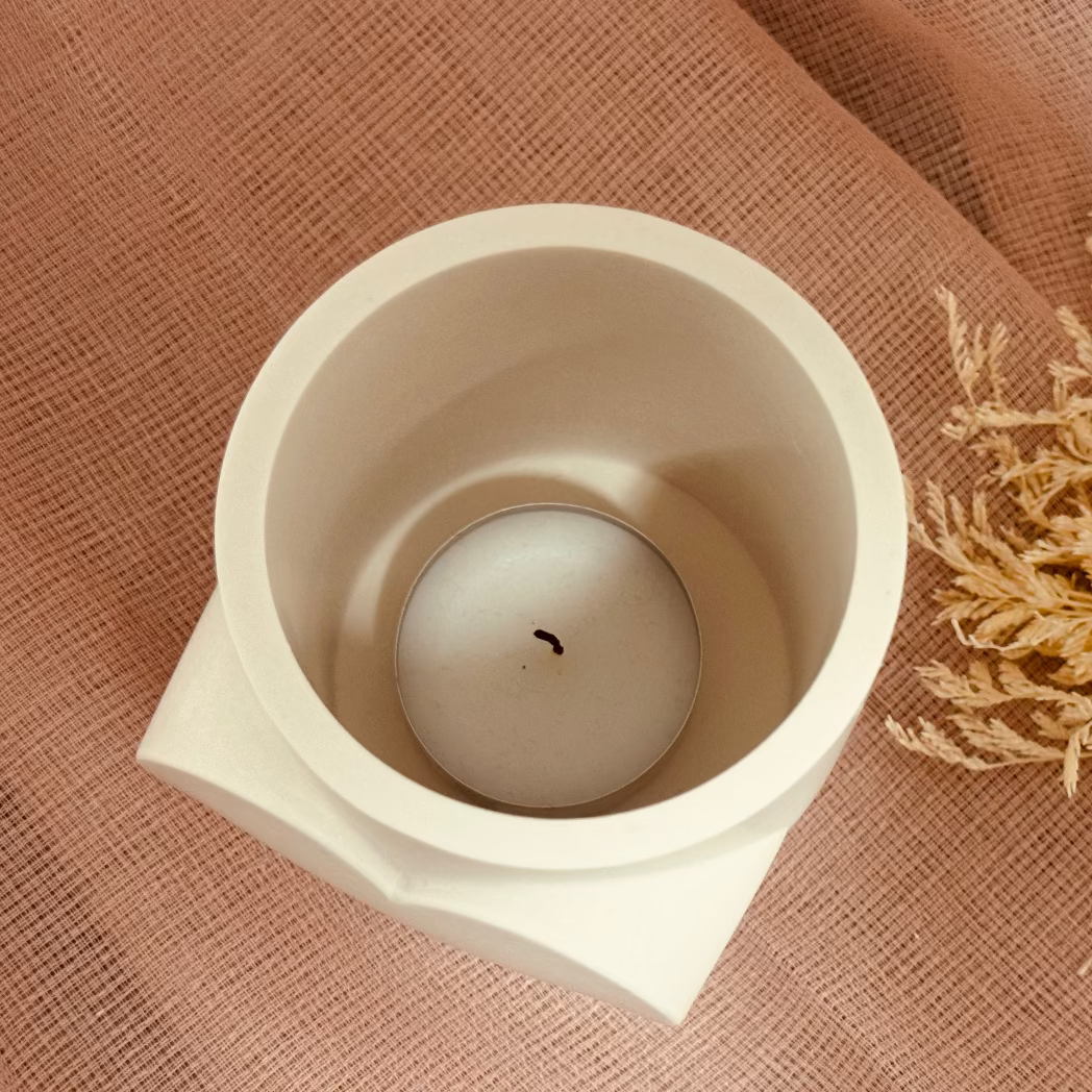 Silikonform: Teelichthalter mit großem Herz
