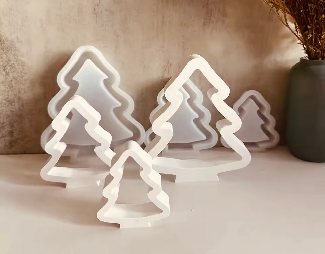 Silikonform Tannenbaum in drei Größen oder als Set