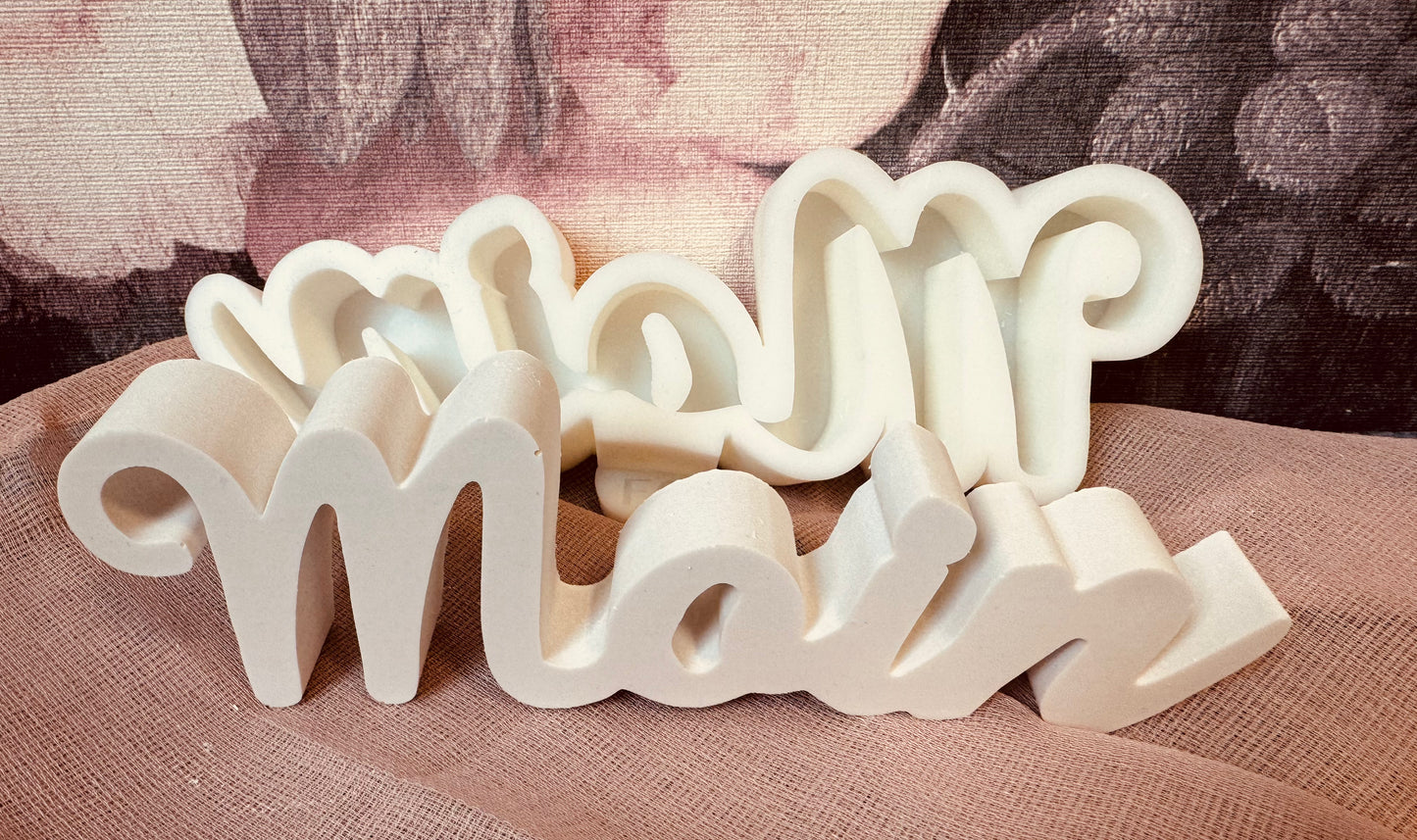 Silikonform Schriftzug Moin