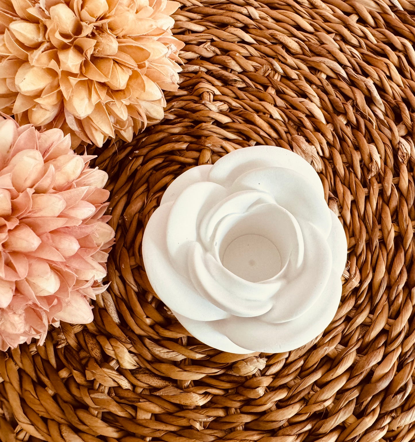 Silikonform: Stabkerzenhalter "Rose"