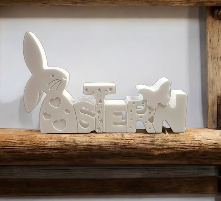 Silikonform Schriftzug Ostern