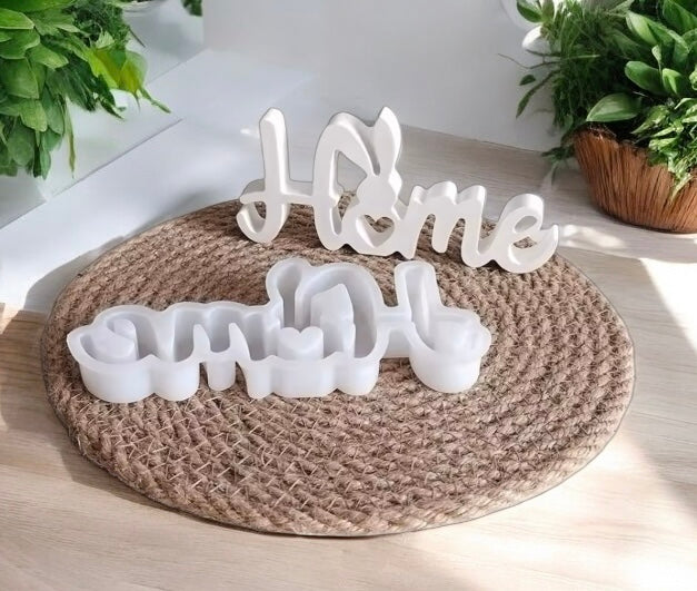 Silikonform österlicher Schriftzug Home