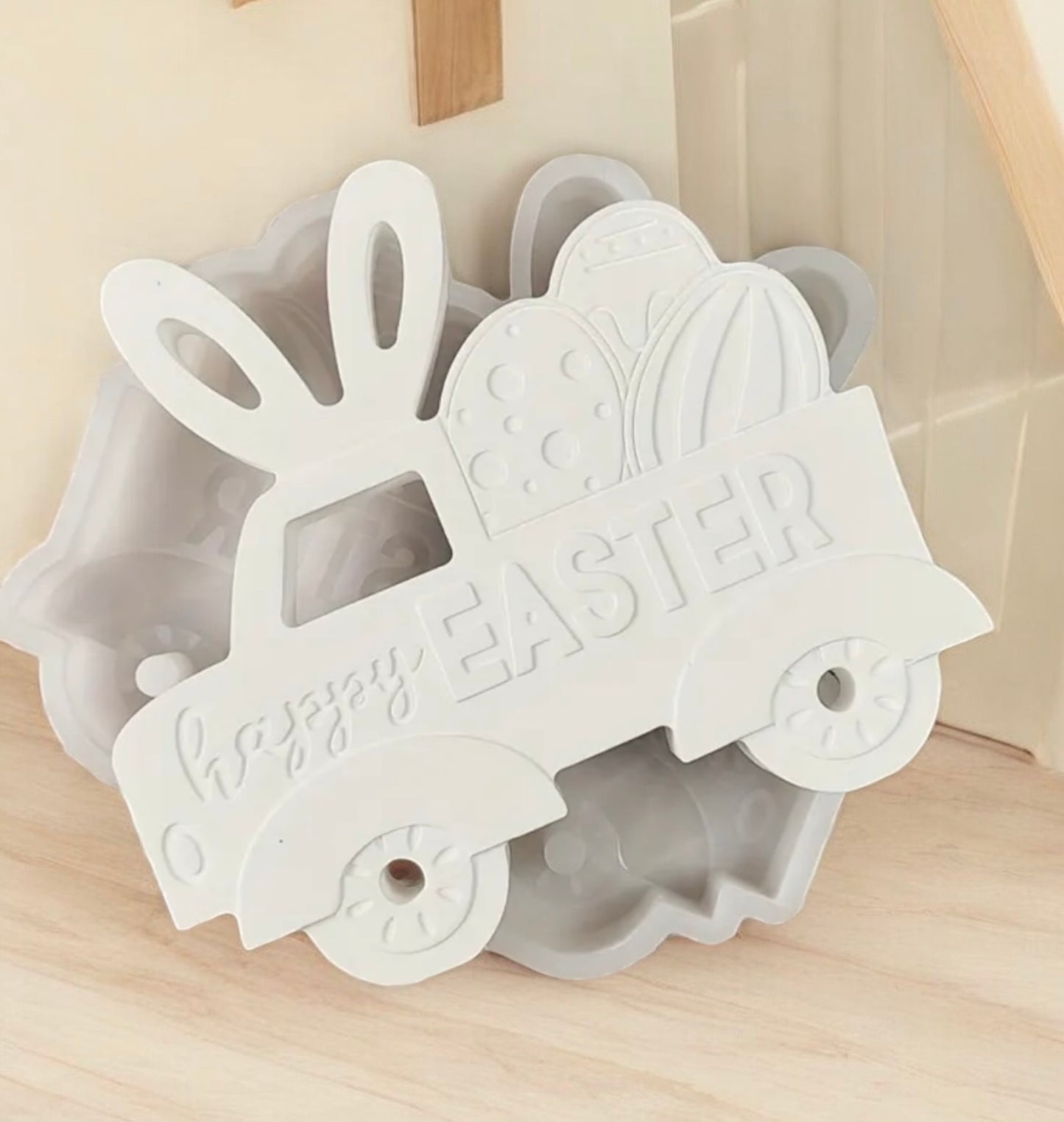 Silikonform Happy Easter Truck