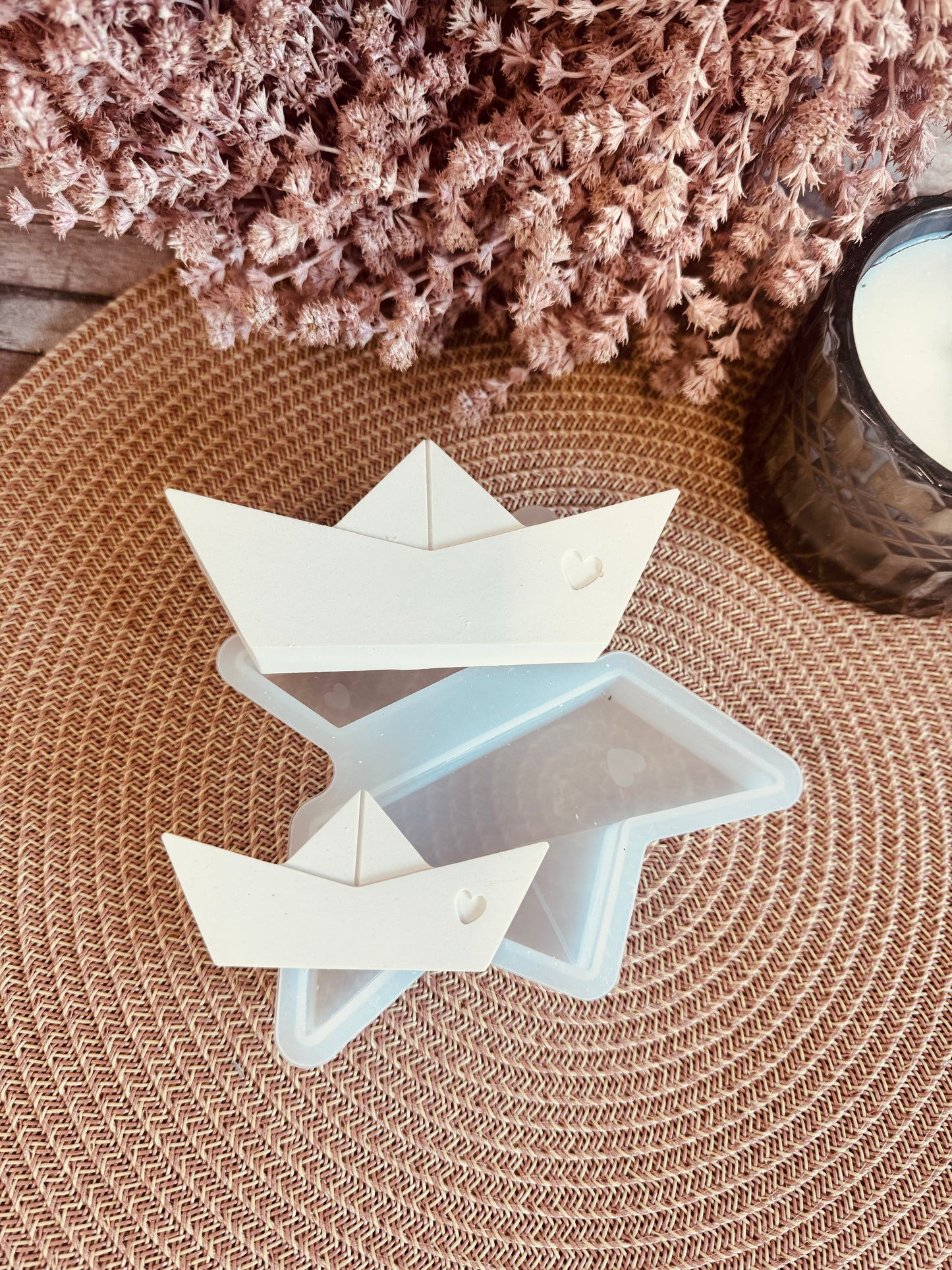 Silikonform Papierboote Set