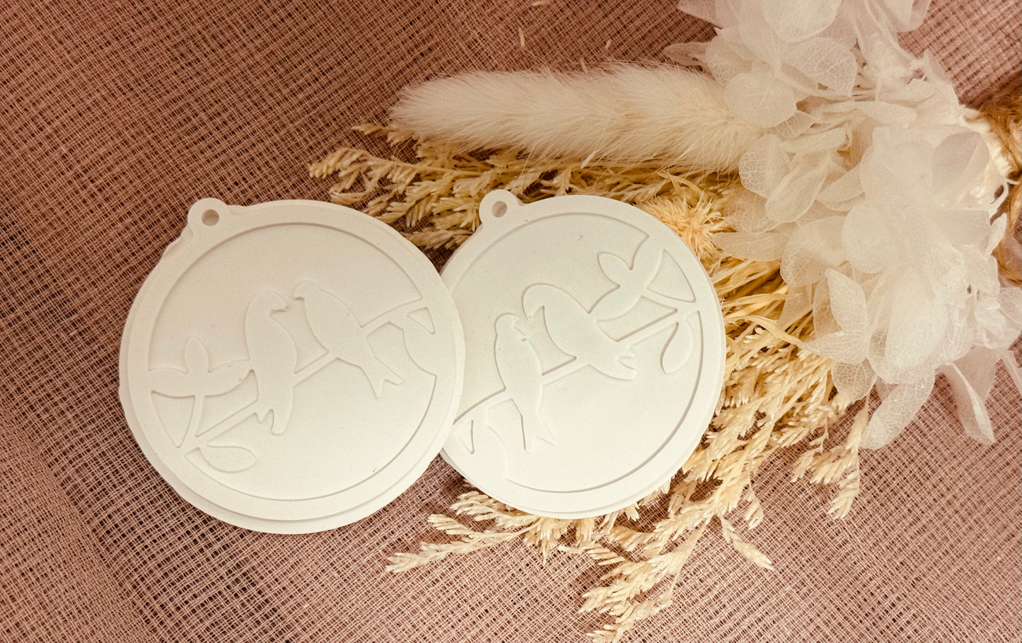 Silikonform Anhänger "Vögelchen", 2er Form