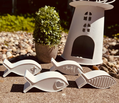 Silikonform Fische Kommunion/ Konfirmation 4 Stück