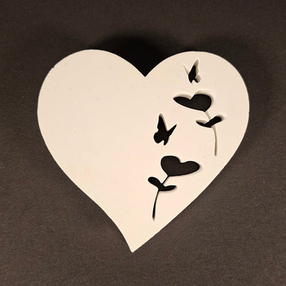 Silikonform: Stecker "Frühlingsherz"