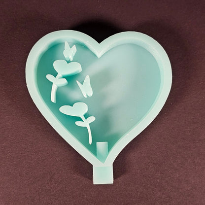 Silikonform: Stecker "Frühlingsherz"