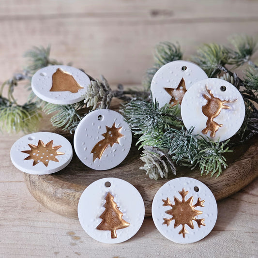 Silikonform: Anhänger "Weihnachten"