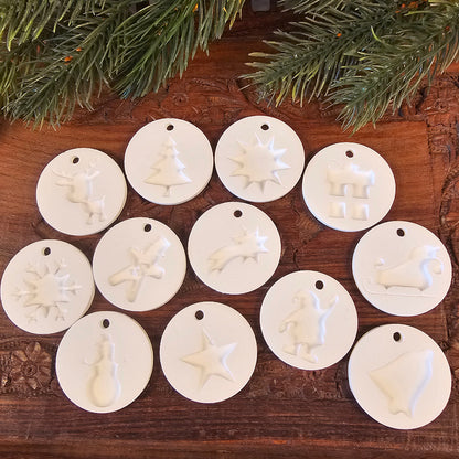 Silikonform: Anhänger "Weihnachten"