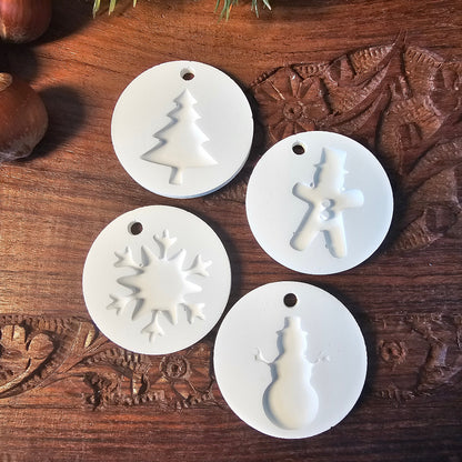 Silikonform: Anhänger "Weihnachten"