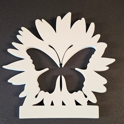 Silikonform: Einschieber "Schmetterling in Blüte"