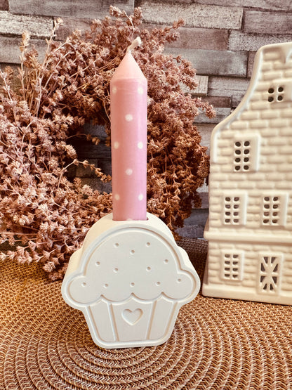 Silikonform Cupcake Stabkerzenhalter