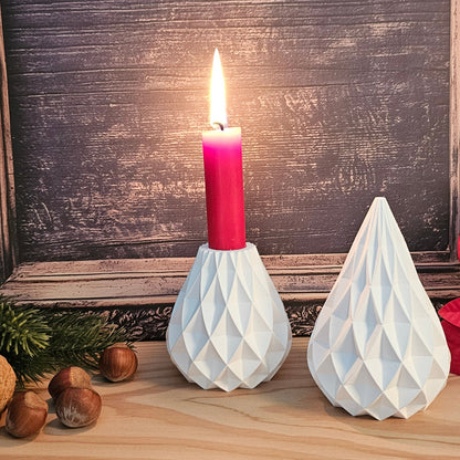 Silikonform: Kerzenhalter Weihnachtsbaum "Raute" (Kopie)