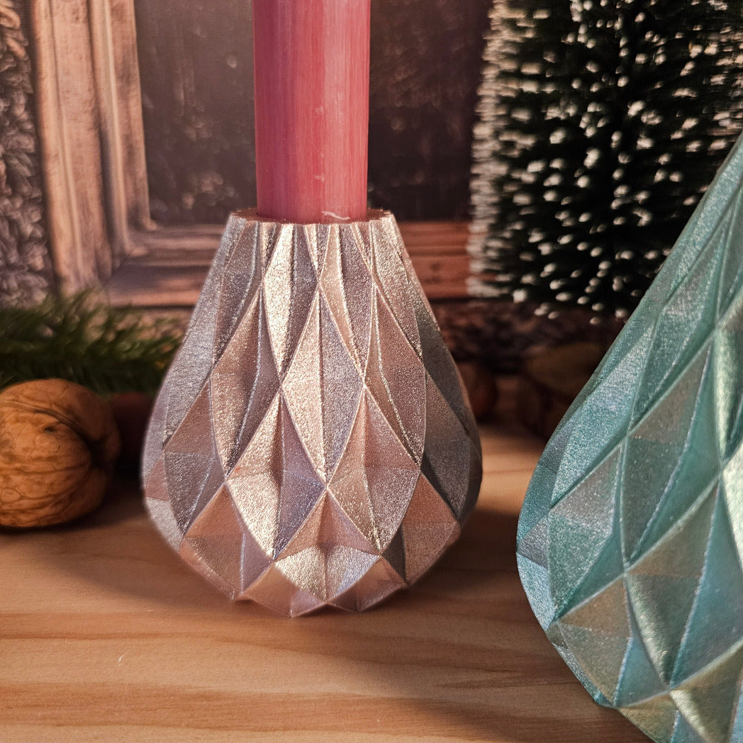 Silikonform: Kerzenhalter Weihnachtsbaum "Raute" (Kopie)