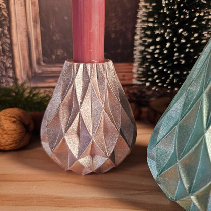 Silikonform: Kerzenhalter Weihnachtsbaum "Raute" (Kopie)