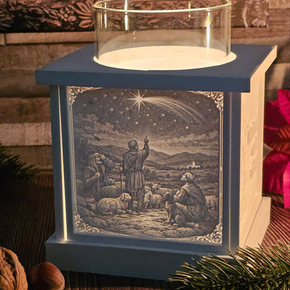 Silikonform: Lithophanie-Kachel "Weihnachtsgeschichte"