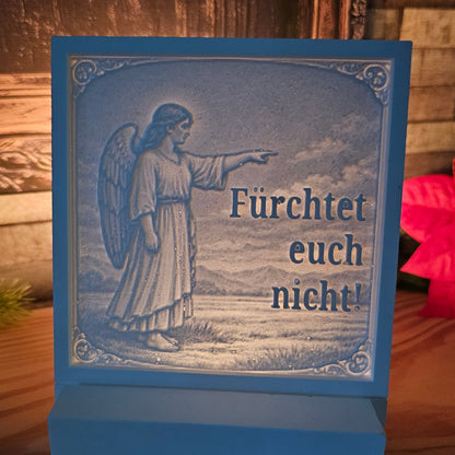 Silikonform: Lithophanie-Kachel "Weihnachtsgeschichte"