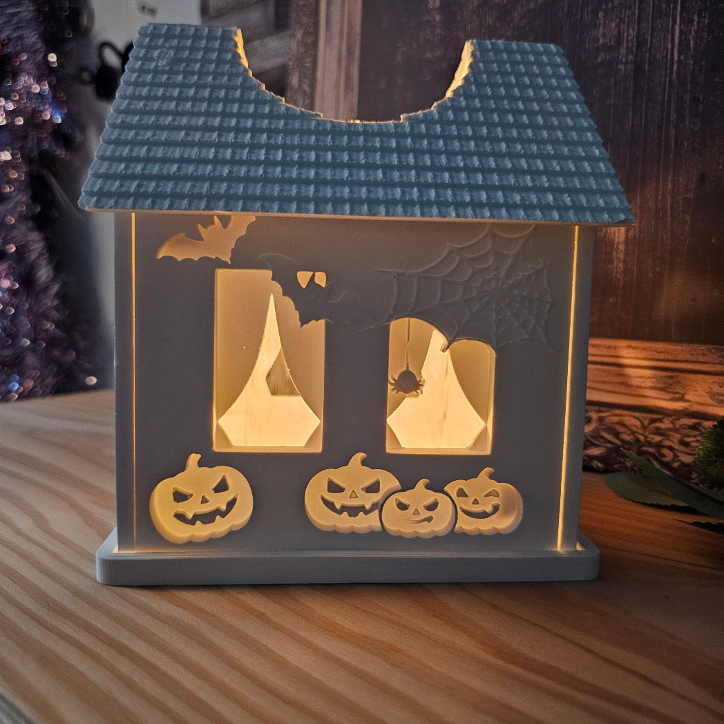 Silikonform: Lichthaus "Halloween"