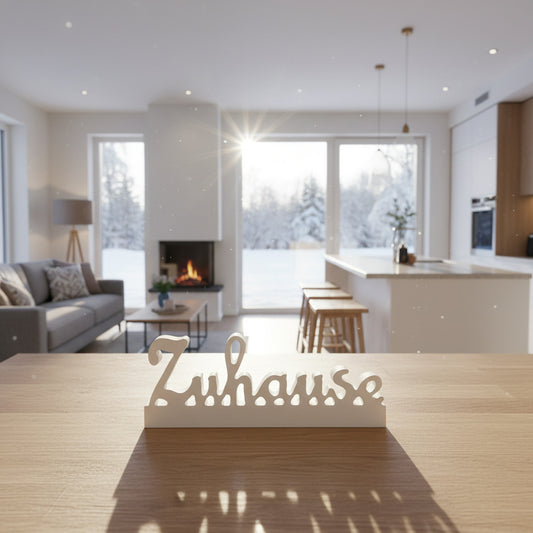 Silikonform: Schriftzug "Zuhause"
