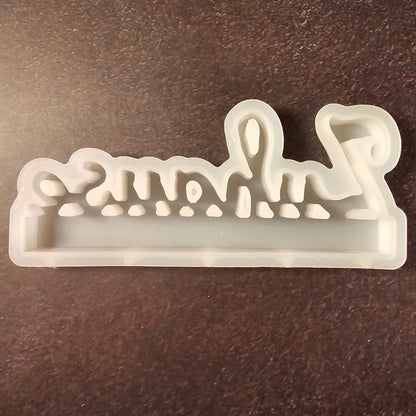 Silikonform: Schriftzug "Zuhause"