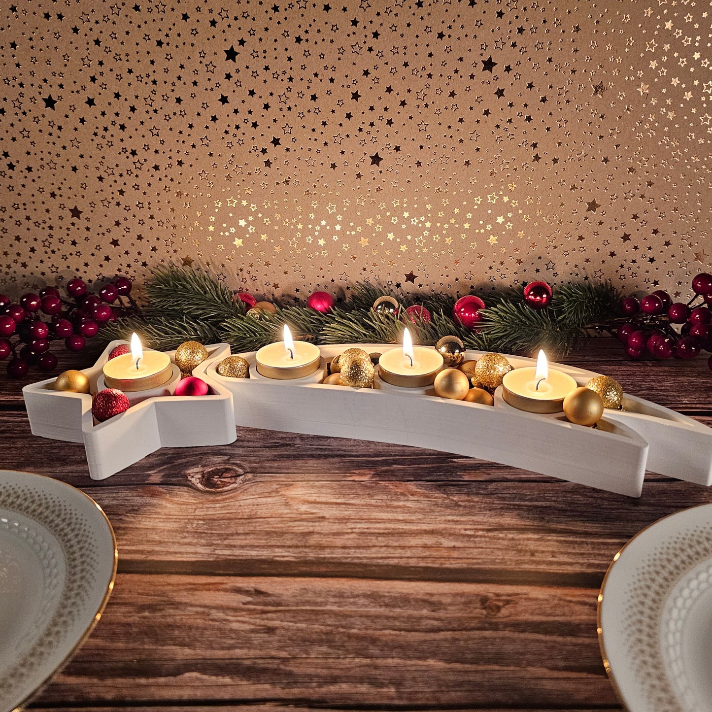 Silikonform: Stern und Schweif