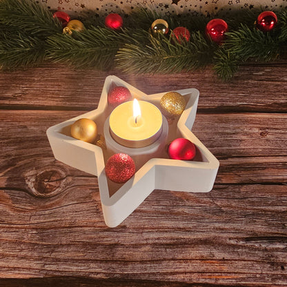 Silikonform: Stern und Schweif