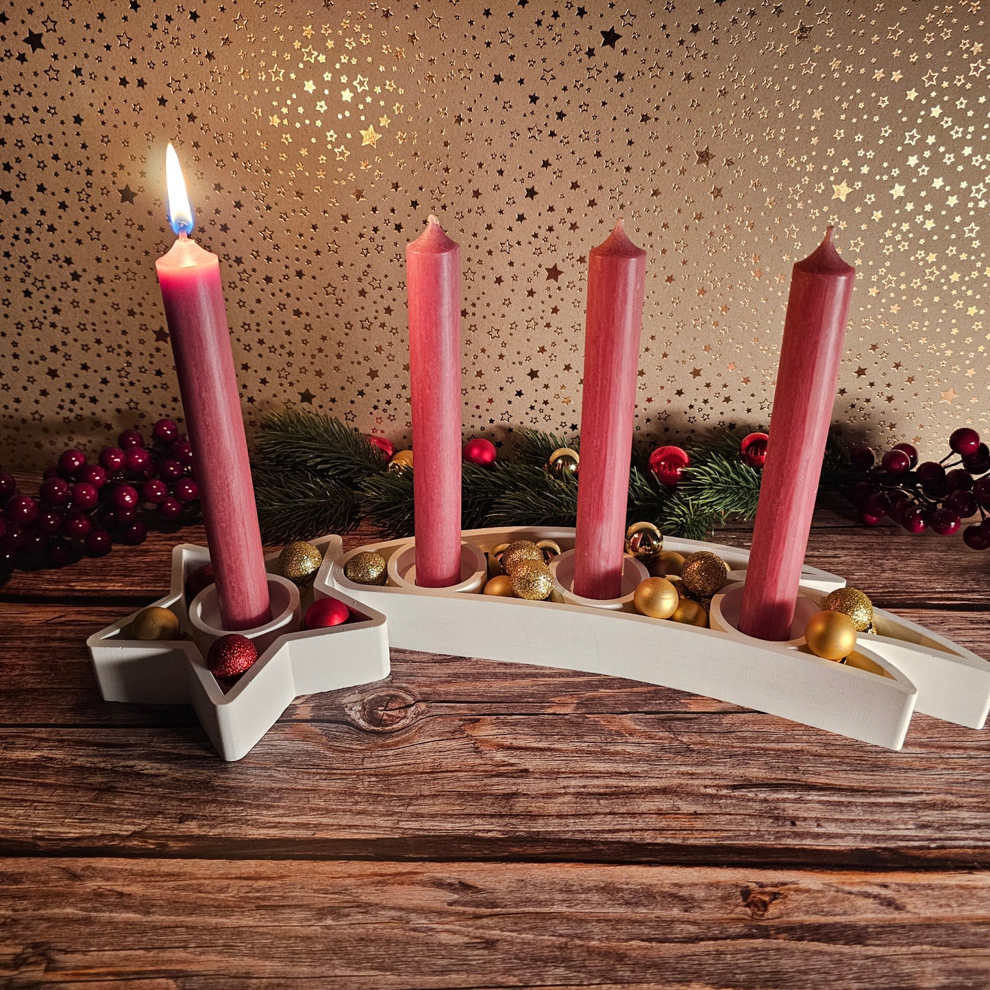 Silikonform: Stern und Schweif