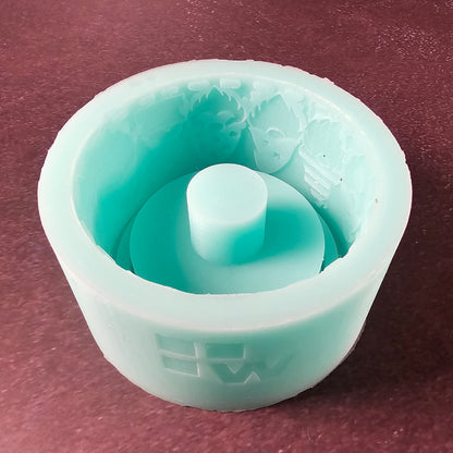 Silikonform: Windlichtsockel "Weihnachtswichtel"