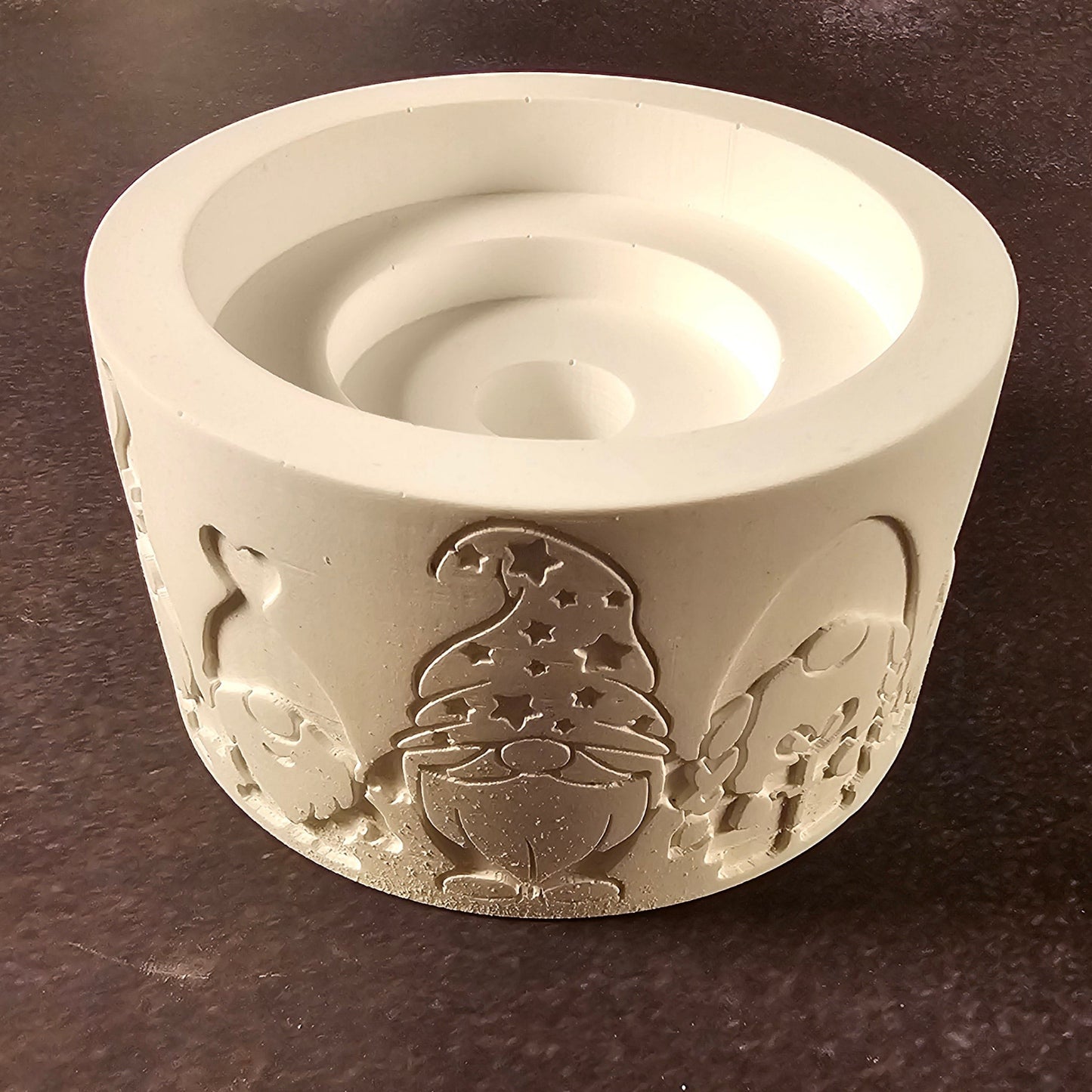 Silikonform: Windlichtsockel "Weihnachtswichtel"