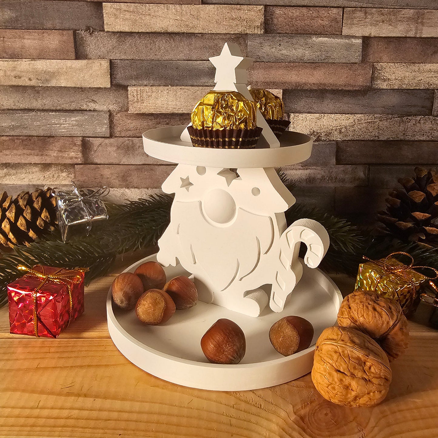 Silikonform: Etagere "Weihnachtswichtel"