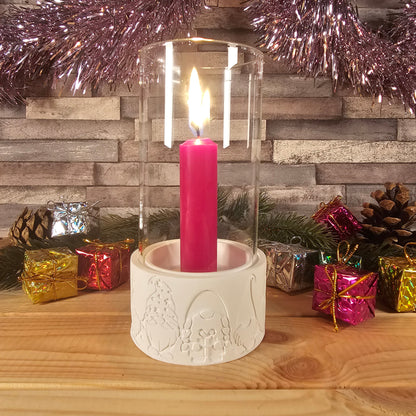 Silikonform: Windlichtsockel "Weihnachtswichtel"