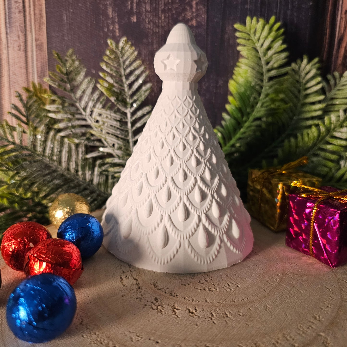 Silikonform: Weihnachtsbaum "Modern Art Déco"